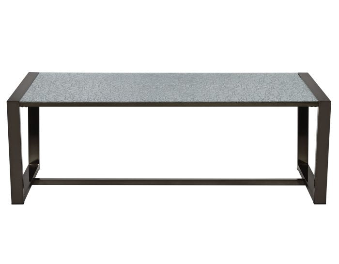 Coffee Table with Patterned Mirror Top SS