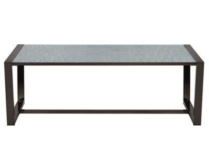 Coffee Table with Patterned Mirror Top SS