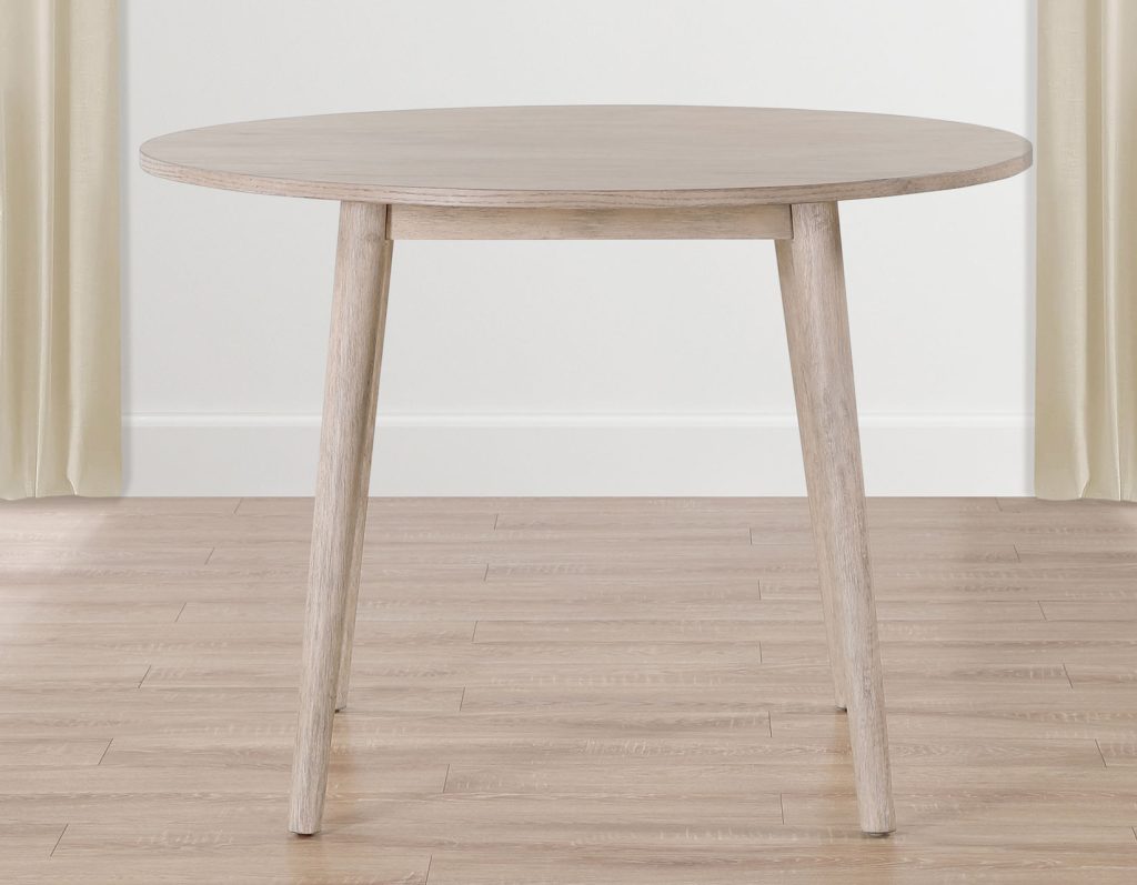 5 Piece 42-inch Round Dining Set, Tan ss