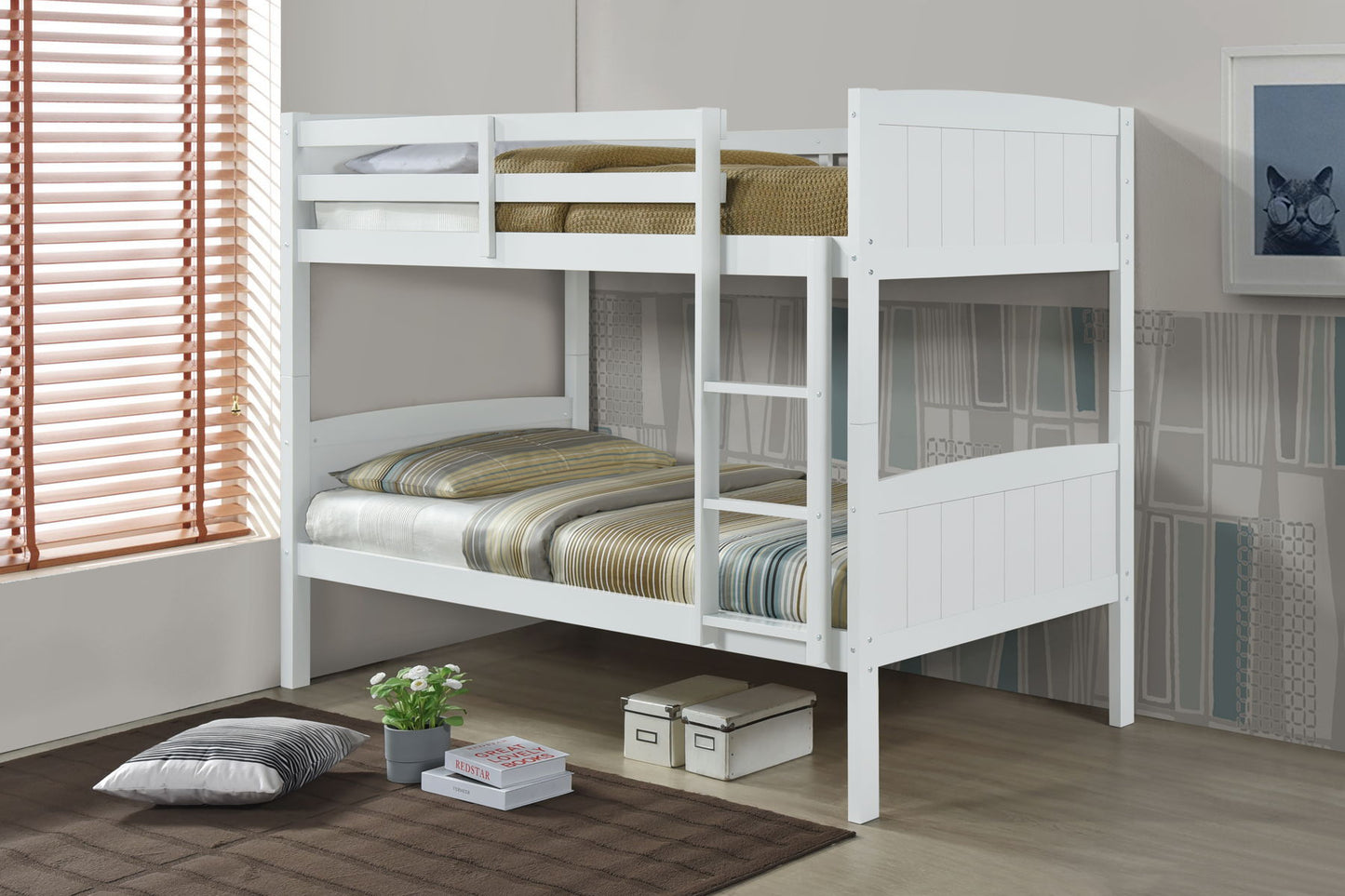 Cobe – Twin over Twin Bunkbed – White gt