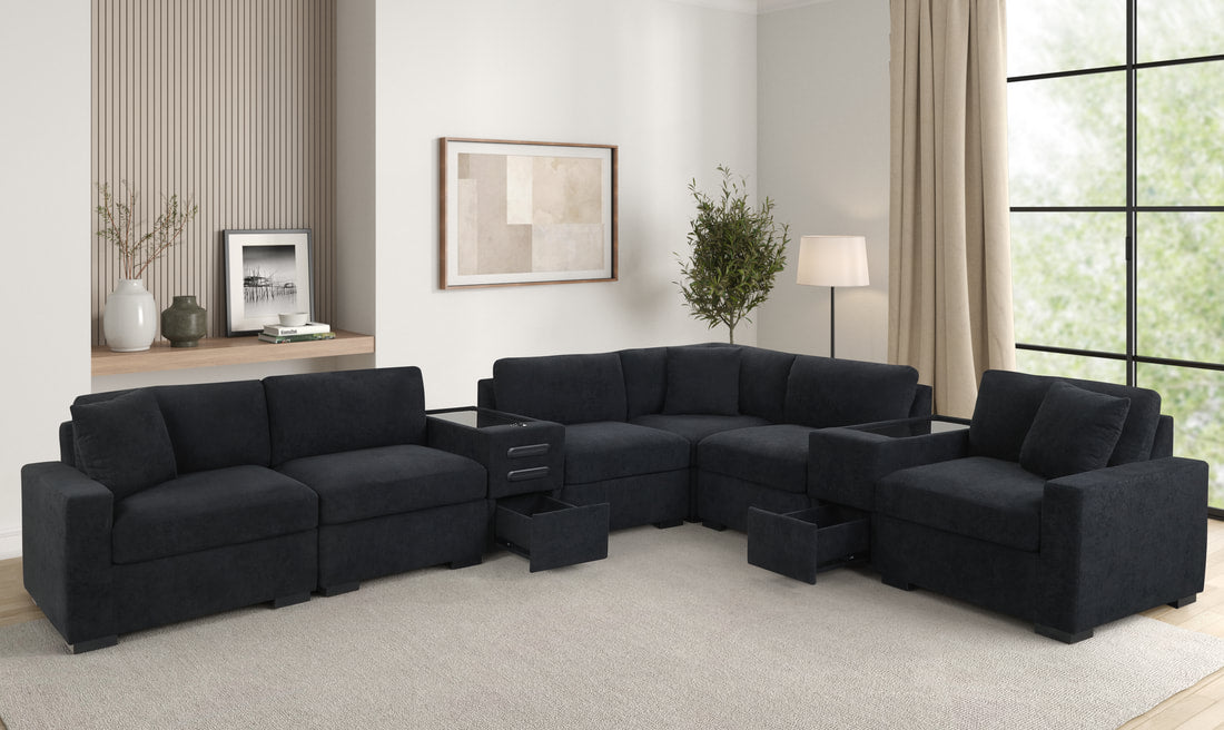 HH Barista 8PC Modular Sectional | w/Bluetooth Speaker |