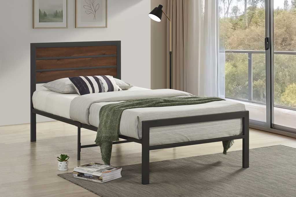 HH BM10 Twin & Full Platform Bed |Brown Series|