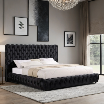 HH Dream Velvet Platform | Black | Queen, King