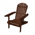 FoA Driftwood Adirondack Chair | Chair | Dark Brown |