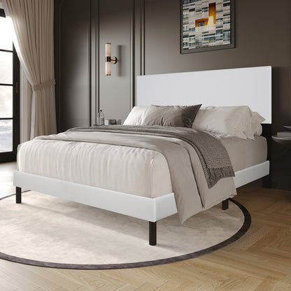 HH 120 PU Platform| White | Twin, Full, Queen, King