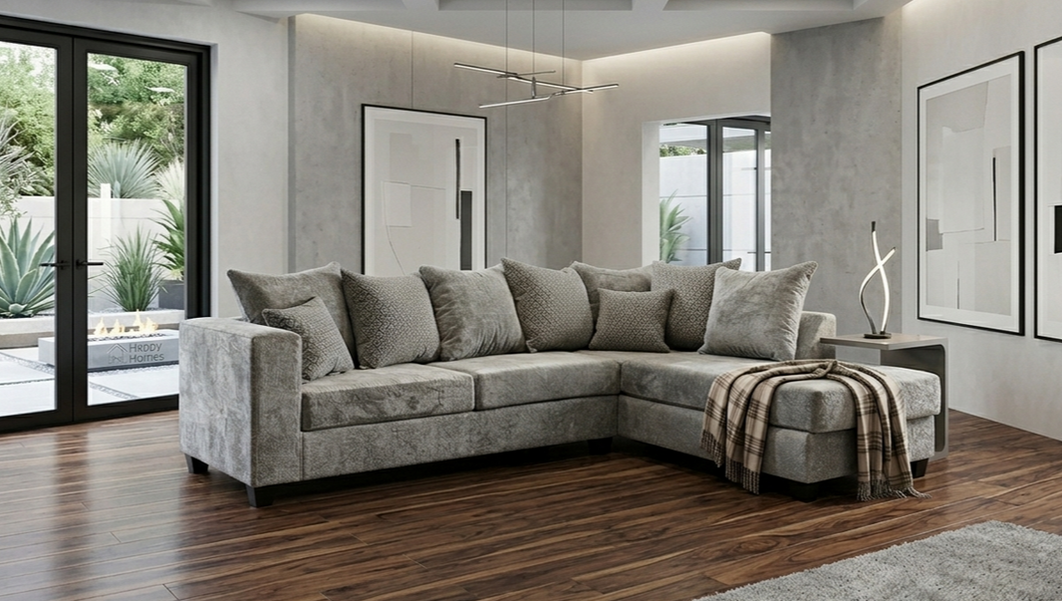 HH 110 Hudson Gray Sectional