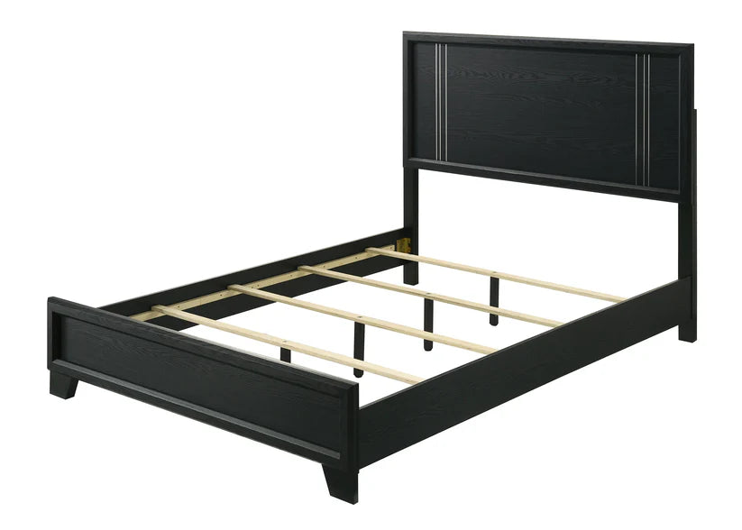 B10 5pcs Charcoal Panel Bedroom Set