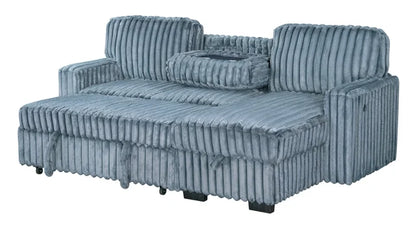 Charcoal Reversible Sectional With Pull-Out Bed HH