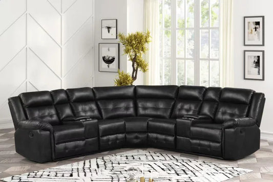 Jacob2 Black - Reclining Sectional