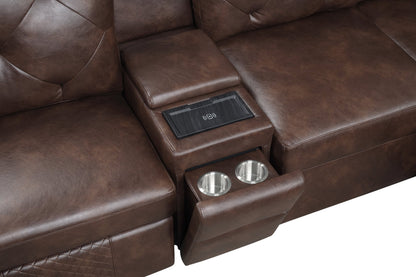 HH Winston Power Reclining Sectional |w/Pull-Out Bed|